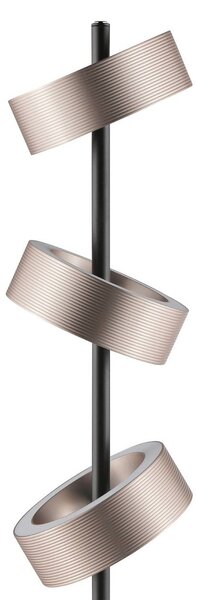 Brilliant Lampada da terra a LED Axion, dimmerabile, Marrone / Ruggine, Soggiorno / Sala da pranzo, Metallo, Moderno, Lampada LED da terra