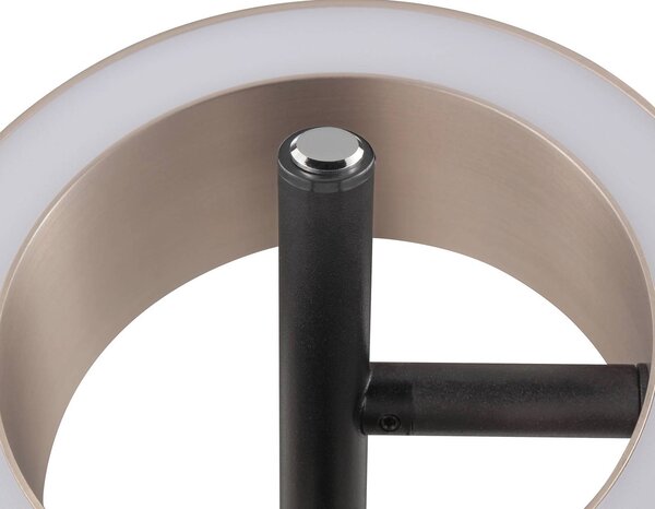 Brilliant Lampada da tavolo a LED Axion, dimmerabile, Marrone / Ruggine, Soggiorno / Sala da pranzo, Metallo, Moderno, Lampada da tavolo LED