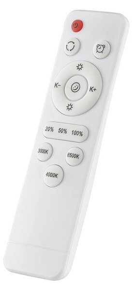Brilliant Plafoniera a LED Waldo, dimmerabile, Bianco / Opale, Soggiorno / Sala da pranzo, Metallo, Moderno, Plafoniera LED