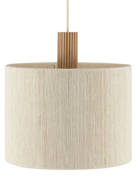 Brilliant Lampada a sospensione Arlo, dimmerabile, Crema / Ambra, Soggiorno / Sala da pranzo, Tessuto / Stoffa / Seta, Moderno, Lampada a sospensione