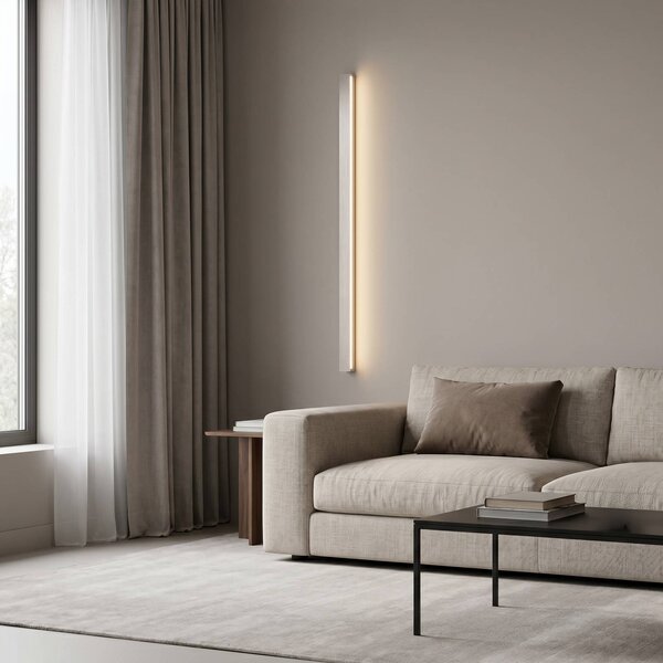 Applique da parete Kinsley Lucande, dimmerabile, Alluminio / Grigio / Zincato, Soggiorno / Sala da pranzo, Metallo, Moderno, Applique