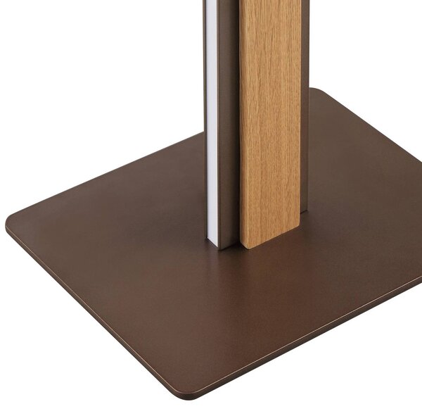 Brilliant Lampada da terra Arviso, dimmerabile, Legno chiaro, Soggiorno / Sala da pranzo, Legno, Moderno, Lampada da terra