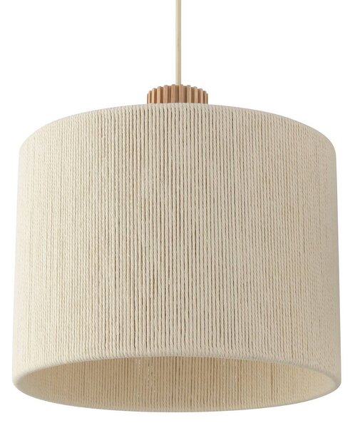 Brilliant Lampada a sospensione Arlo, dimmerabile, Crema / Ambra, Soggiorno / Sala da pranzo, Tessuto / Stoffa / Seta, Moderno, Lampada a sospensione