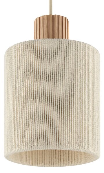 Brilliant Lampada a sospensione Arlo, dimmerabile, Crema / Ambra, Soggiorno / Sala da pranzo, Tessuto / Stoffa / Seta, Moderno, Lampada a sospensione
