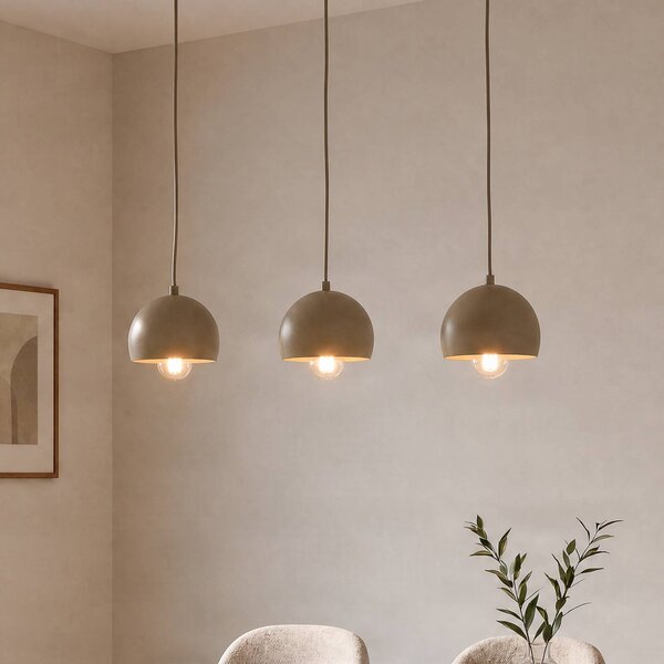 Lampada a sospensione Sool Luminex, dimmerabile, Crema / Ambra, Soggiorno / Sala da pranzo, Metallo, Lampada a sospensione