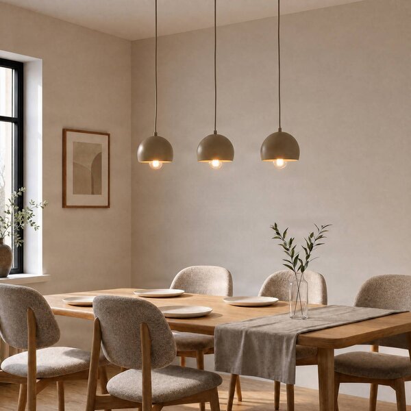 Lampada a sospensione Sool Luminex, dimmerabile, Crema / Ambra, Soggiorno / Sala da pranzo, Metallo, Lampada a sospensione