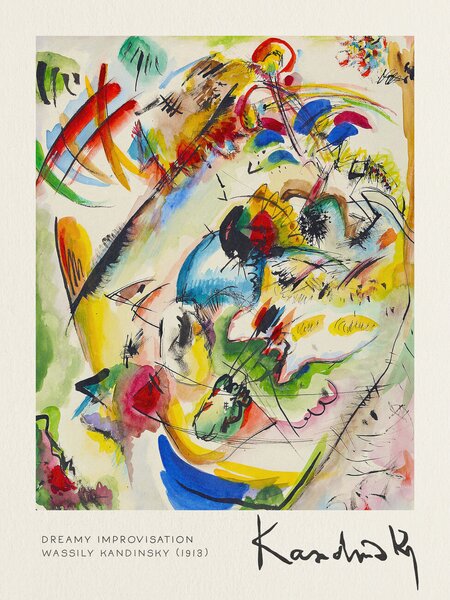 Kandinsky : Composizione VIII, 1923, Stampa su tela 100 x 50 cm