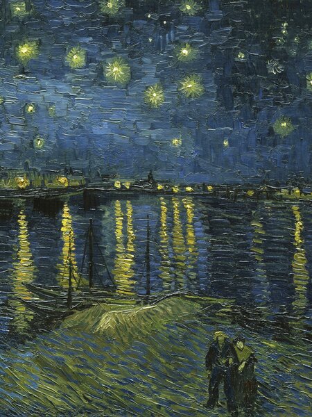 Stampa artistica Starry Night over the Rhone Portrait Edition - Vincent van Gogh, (30 x 40 cm)