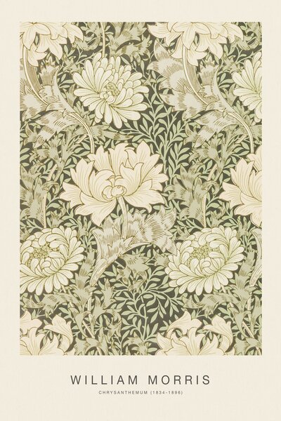Riproduzione Chrysanthemum Special Edition Classic Vintage Pattern - William Morris, (26.7 x 40 cm)