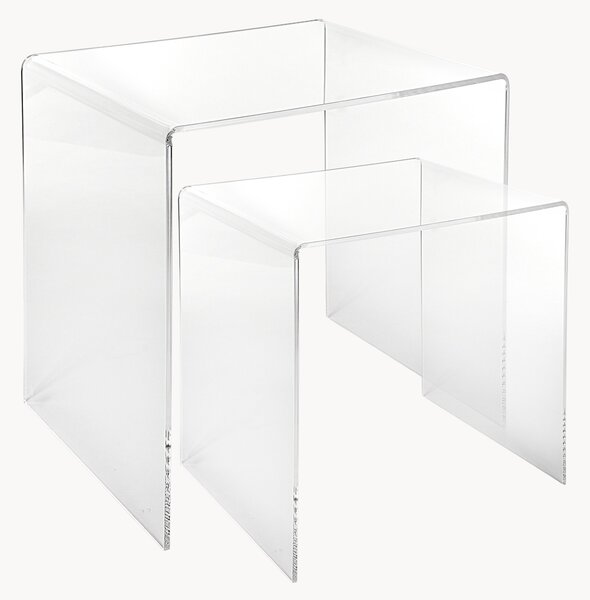 Set di 2 tavolini Clarity