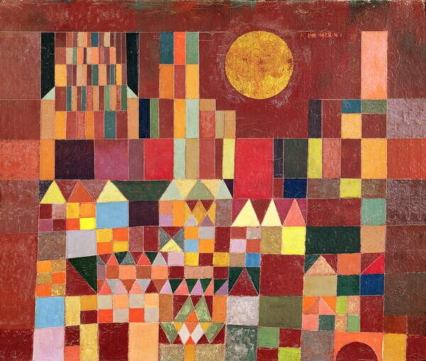 Klee, Paul - Stampa artistica Castle and Sun 1928, (40 x 35 cm)