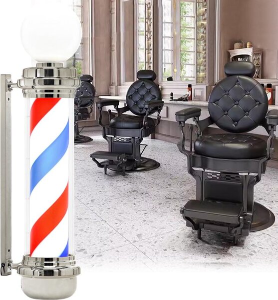 Palo da Berbiere Barber Pole insegna lampada