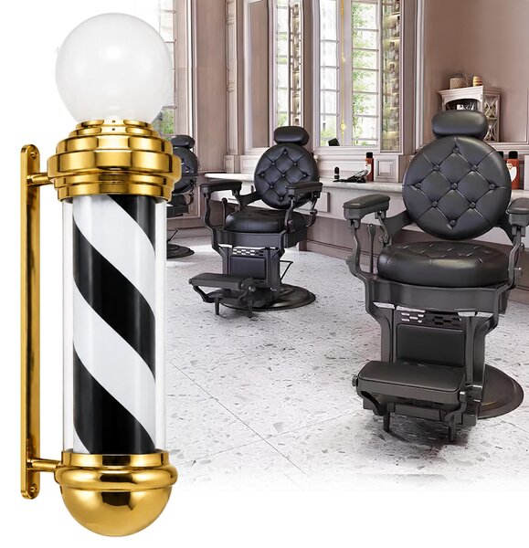 Plafon colonna lampada LED barbershop insegna pubblicitaria salone 81,5 cm