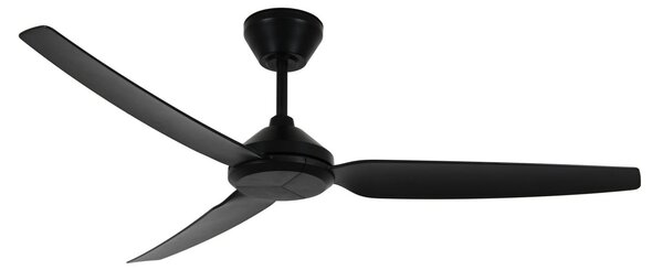 Ventilatore da soffitto Polis, nero, Ø 137 cm, silenzioso Beacon Lighting, Polis, Nero, Soggiorno, Plastica, Moderno