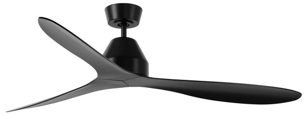 Ventilatore da soffitto Whitehaven, nero, DC, Ø 142 cm - Beacon Beacon Lighting, Whitehaven, Nero, Soggiorno, Plastica, Moderno