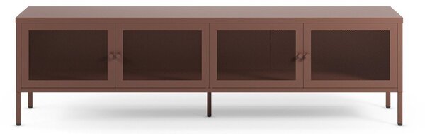 Mobile TV burgundy in metallo 160x50x35 cm Fayna – Marckeric
