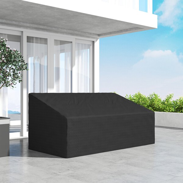 Outsunny Copertura per Panca da Giardino da 3-4 Posti in Tessuto Oxford 600D con Rivestimento Impermeabile per Terrazza 218x111x63/101 cm | Aosom Italy