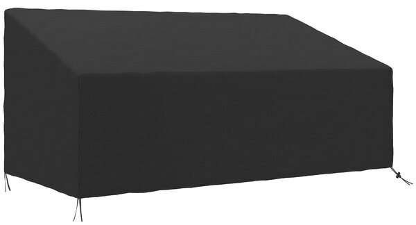 Outsunny Copertura per Panca da Giardino da 3-4 Posti in Tessuto Oxford 600D con Rivestimento Impermeabile per Terrazza 218x111x63/101 cm | Aosom Italy