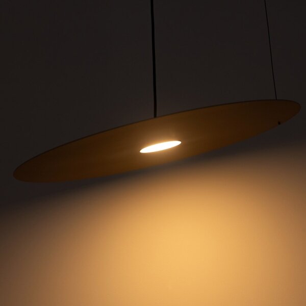 Lampadario a sospensione con cavo PIATTO 1xGX53/15W/230V diam. 55 cm beige