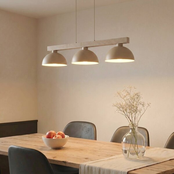 Lampada a sospensione Oslo TK Lighting, dimmerabile, Crema / Ambra, Soggiorno / Sala da pranzo, Metallo, Moderno, Lampada a sospensione
