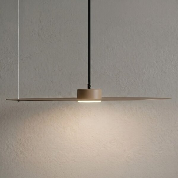 Lampadario a sospensione con cavo PIATTO 1xGX53/15W/230V diam. 55 cm beige