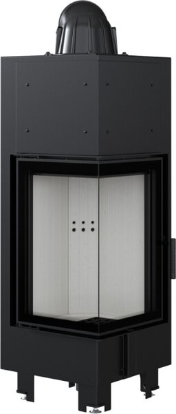 Inserto camino intelligente in acciaio KRATKI MBN sinistro 10 kW Ø 200 MSK
