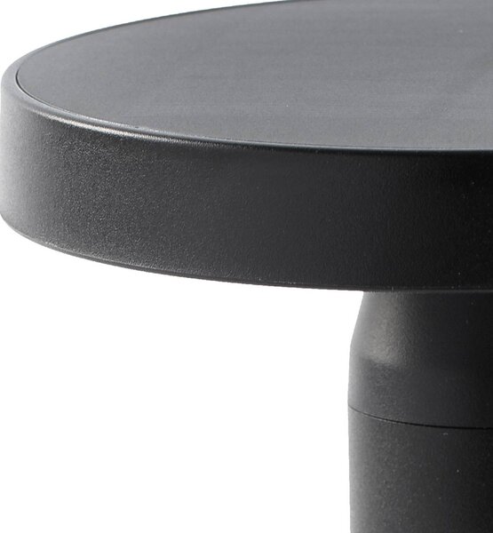 FARO BARCELONA Lampada LED da tavolo Cairo, nera, plastica, IP44, 21 cm dimmerabile, Nero, Soggiorno / Sala da pranzo, Plastica, Moderno, Lampade solari
