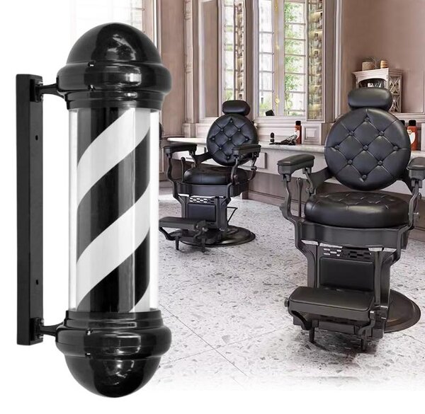 Plafon colonna lampada LED barbershop insegna pubblicitaria salone 124,5 cm