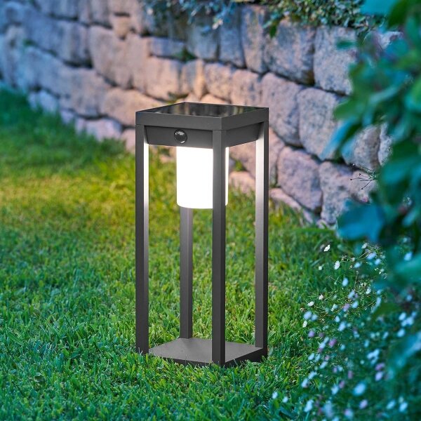 Hesperide - Lanterna solare a LED PIKY LED/3,7V 2600 mAh 40 cm IP65 antracite