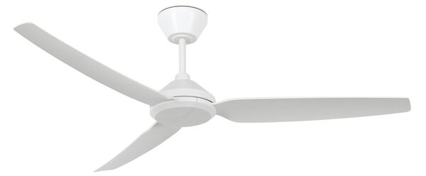 Ventilatore da soffitto Polis, bianco, Ø 137 cm, corrente continua, IP55 - Beacon Lighting, Polis, Bianco, Soggiorno, Plastica, Moderno