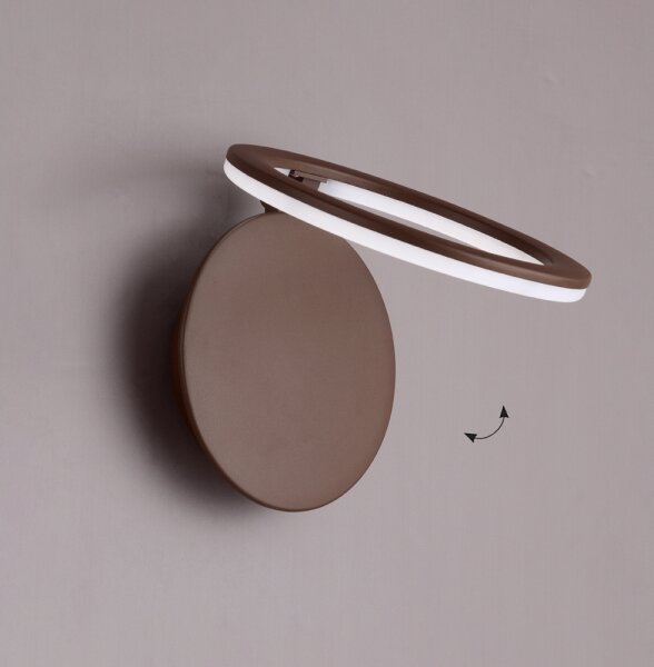 Lampada da parete LED PALERMO LED/16W/230V marrone