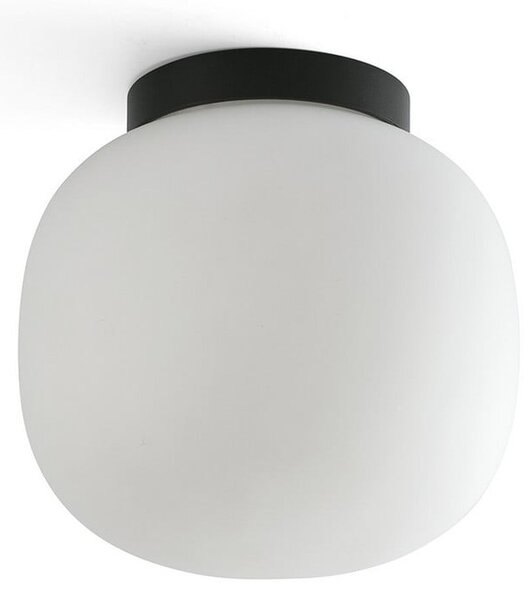 Plafoniera FARO BARCELONA, Amelia, dimmerabile, Nero, Bagno, Vetro, Moderno