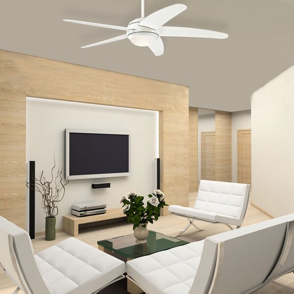Ventilatore da soffitto LED Bendan, bianco, silenzioso - Westinghouse Westinghouse, Bendan, dimmerabile, Bianco, Soggiorno, Legno, Moderno