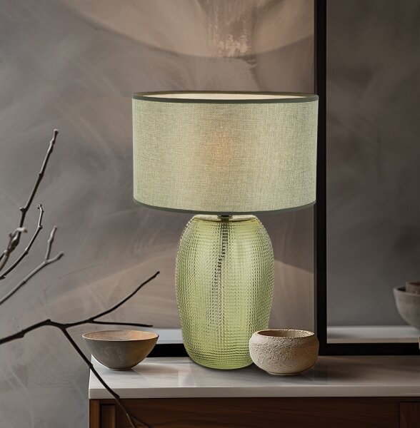 Lampada da tavolo JENIFER 1xE27/40W/230V verde