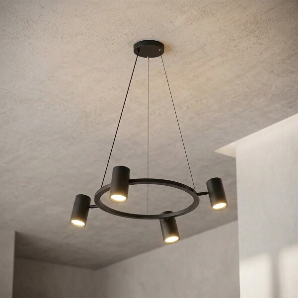 Brilagi - Lampadario LED RGBW dimmerabile su cavo SELE 4xGU10/6,5W/230V nero