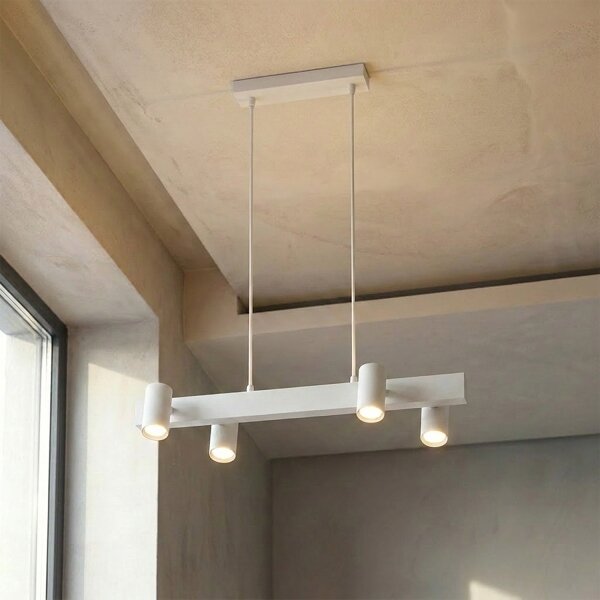 Brilagi - Lampadario LED RGBW dimmerabile a sospensione con cavo SELE 4xGU10/6,5W/230V bianco