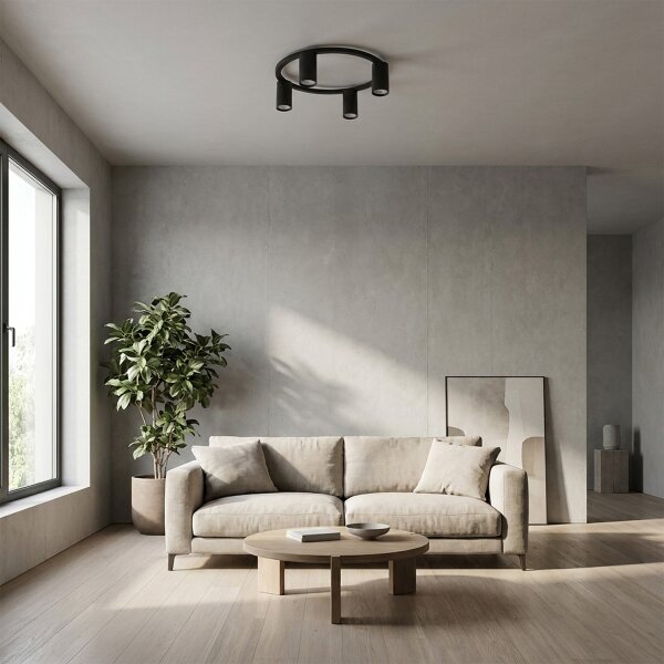 Brilagi - LED RGBW plafoniera dimmerabile SELE 4xGU10/6,5W/230V nera
