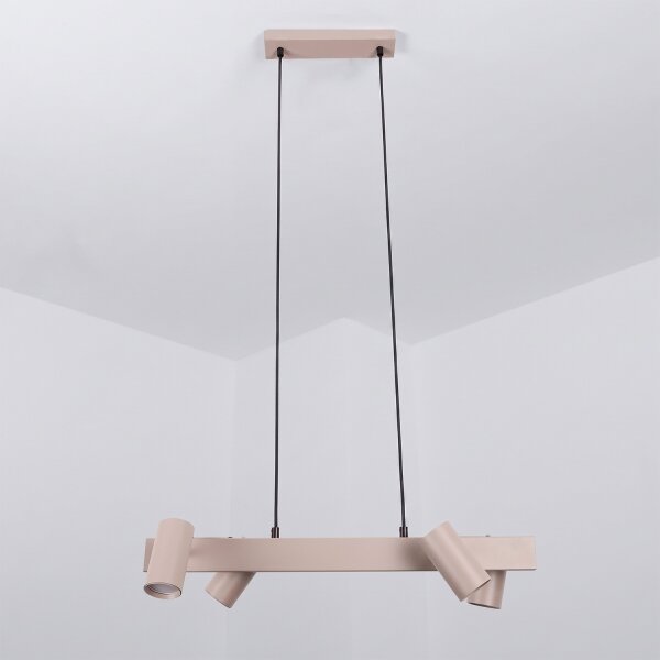 Brilagi - Lampadario LED RGBW dimmerabile a cavo SELE 4xGU10/6,5W/230V beige