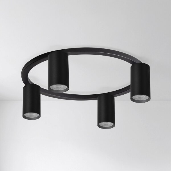 Brilagi - LED RGBW plafoniera dimmerabile SELE 4xGU10/6,5W/230V nera