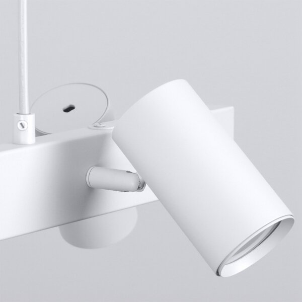 Brilagi - Lampadario LED RGBW dimmerabile a sospensione con cavo SELE 4xGU10/6,5W/230V bianco