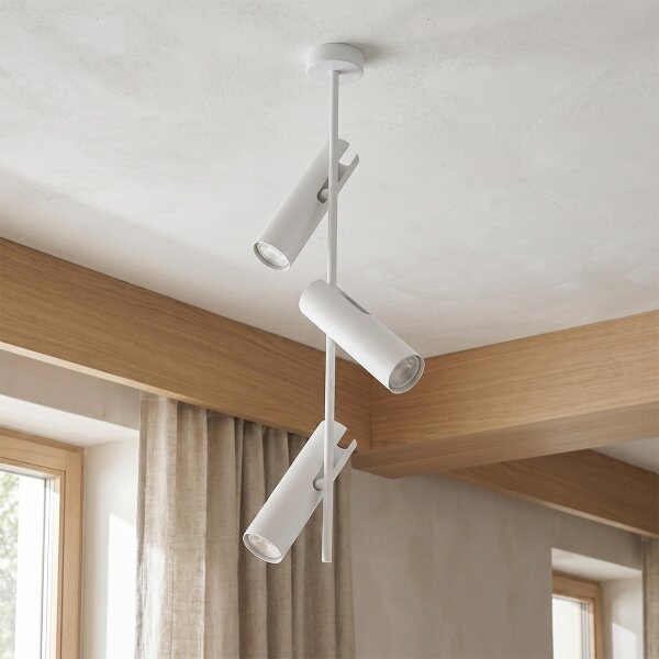 Brilagi - Lampadario a sospensione LED RGBW dimmerabile su asta BRANCH 3xGU10/6,5W/230V bianco