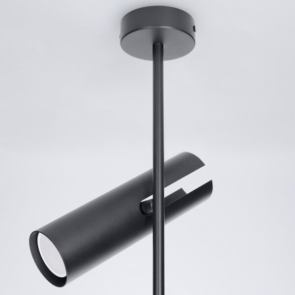 Brilagi - Lampadario LED RGBW dimmerabile a stelo BRANCH 2xGU10/6,5W/230V nero