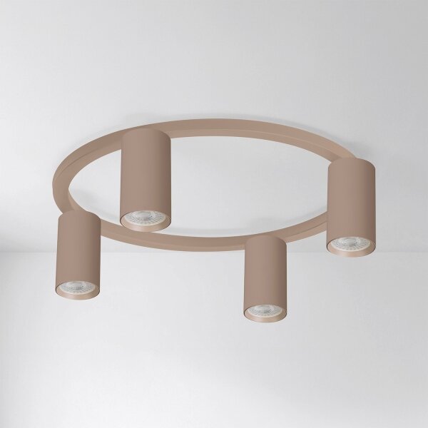 Brilagi - Plafoniera LED RGBW dimmerabile SELE 4xGU10/6,5W/230V beige