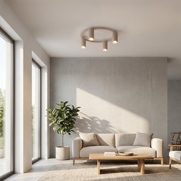 Brilagi - Plafoniera LED RGBW dimmerabile SELE 4xGU10/6,5W/230V beige