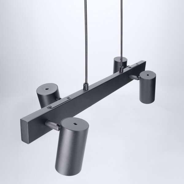 Brilagi - Lampadario LED RGBW dimmerabile sospeso su cavo SELE 4xGU10/6,5W/230V nero