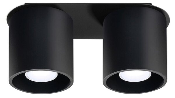 Plafoniera da soffitto in acciaio 2xGU10 ORBIS 2 in Alluminio