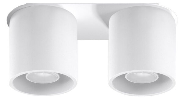 Plafoniera da soffitto in acciaio 2xGU10 ORBIS 2 in Alluminio