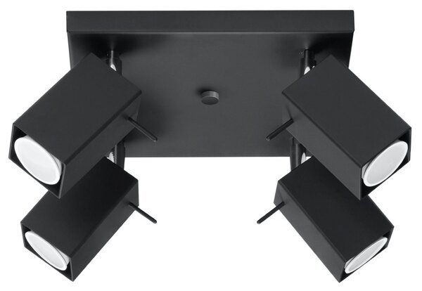 Lampada da soffitto 4xGU10 MERIDA 4 Orientabile in Acciaio