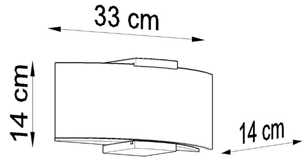 Applique da Parete EMILIO 2xE14 in Legno e Vetro