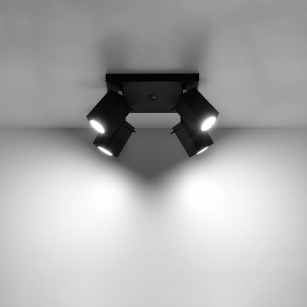 Lampada da soffitto 4xGU10 MERIDA 4 Orientabile in Acciaio